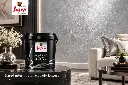 Pared interior con acabado Luxury Plata