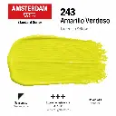 Muestra de color Acrílico Amsterdam Standard Series Amarillo Verdoso 243
