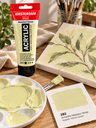 Aplicación Acrílico Amsterdam Standard Series Amarillo Nápoles Verde 282