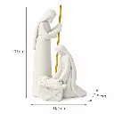 Medidas Belén Compacto Sagrada Familia de Poliresina 20 cm