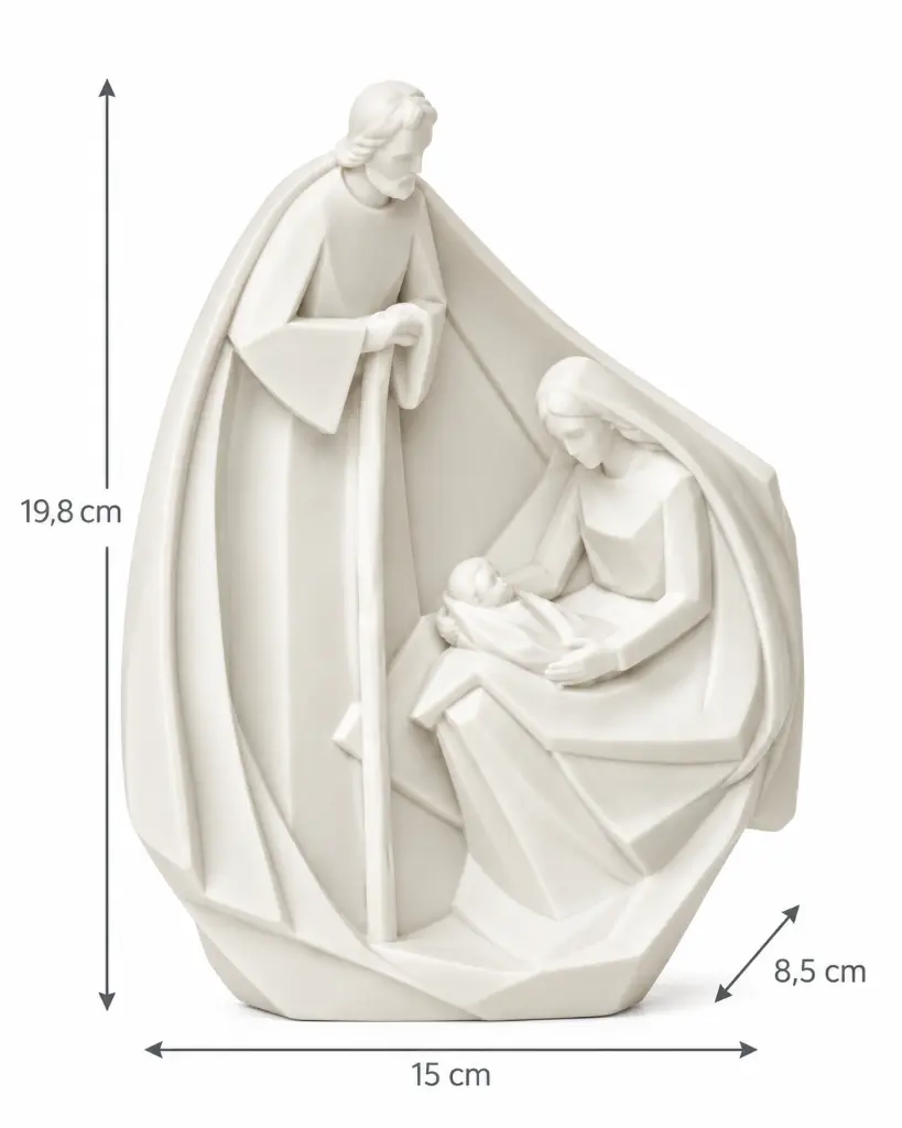 Medidas Sagrada Familia de Poliresina 31,5 cm – 15 × 10 × 31,5 cm