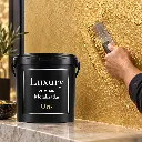 Aplicación de Luxury Arenas Metalizadas Jafep Oro con paletina