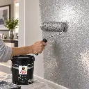 Aplicación de Pintura Metalizada Jafep Plata con rodillo