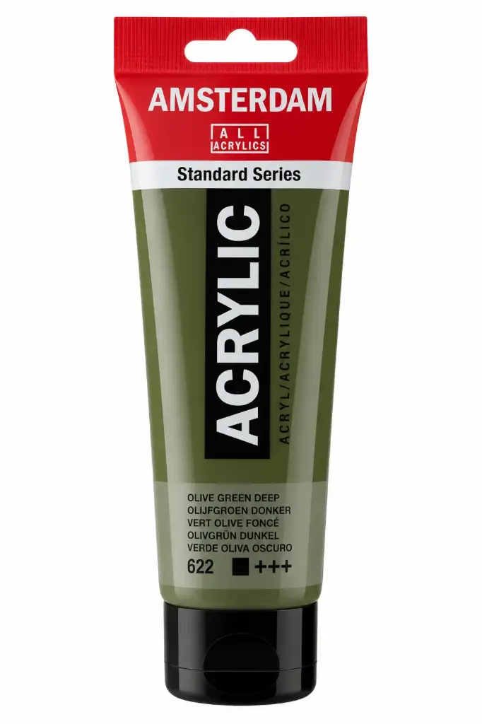 [17096222] Acrílico Amsterdam Standard Series Verde Oliva Oscuro 622 – 120 ml