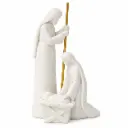 Belén Compacto Sagrada Familia de Poliresina 20 cm para Pintar y Decorar