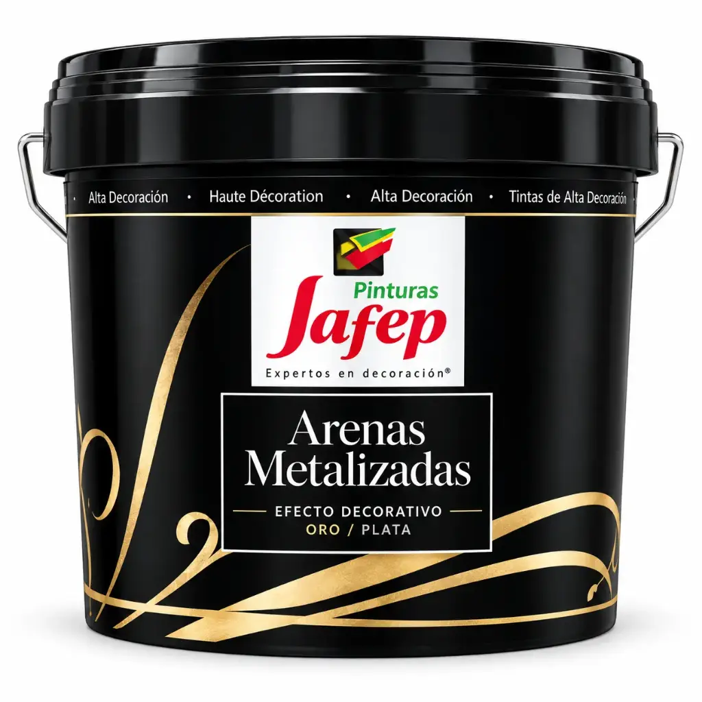 [025800032] Luxury Arenas Metalizadas Jafep Oro 1 L – Efecto decorativo metalizado