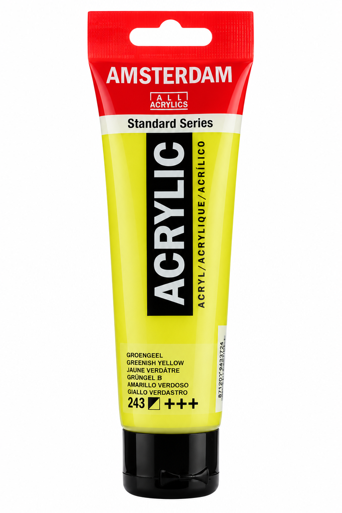 [17092432] Acrílico Amsterdam Standard Series Amarillo Verdoso 243 – 120 ml